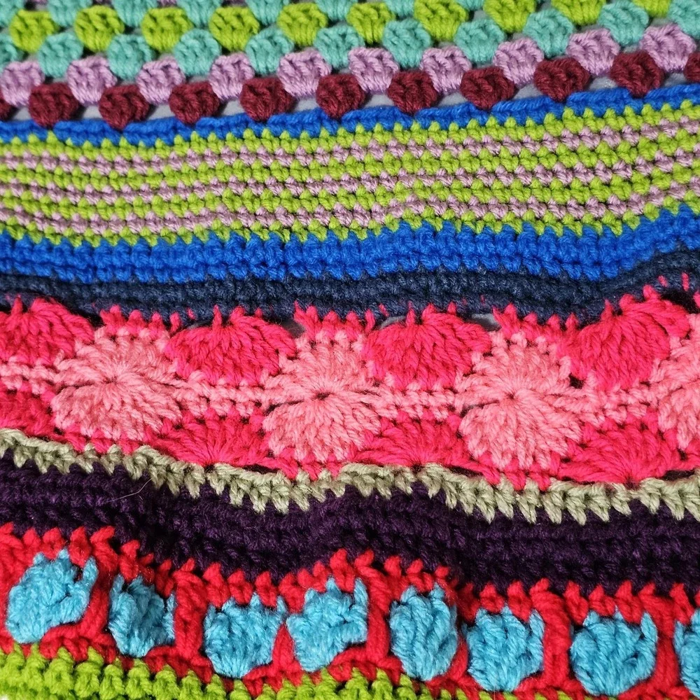 Breaking Bad Jessie Pinkman Handmade Crochet By Me As We Go Stripey Blanket 3D‎